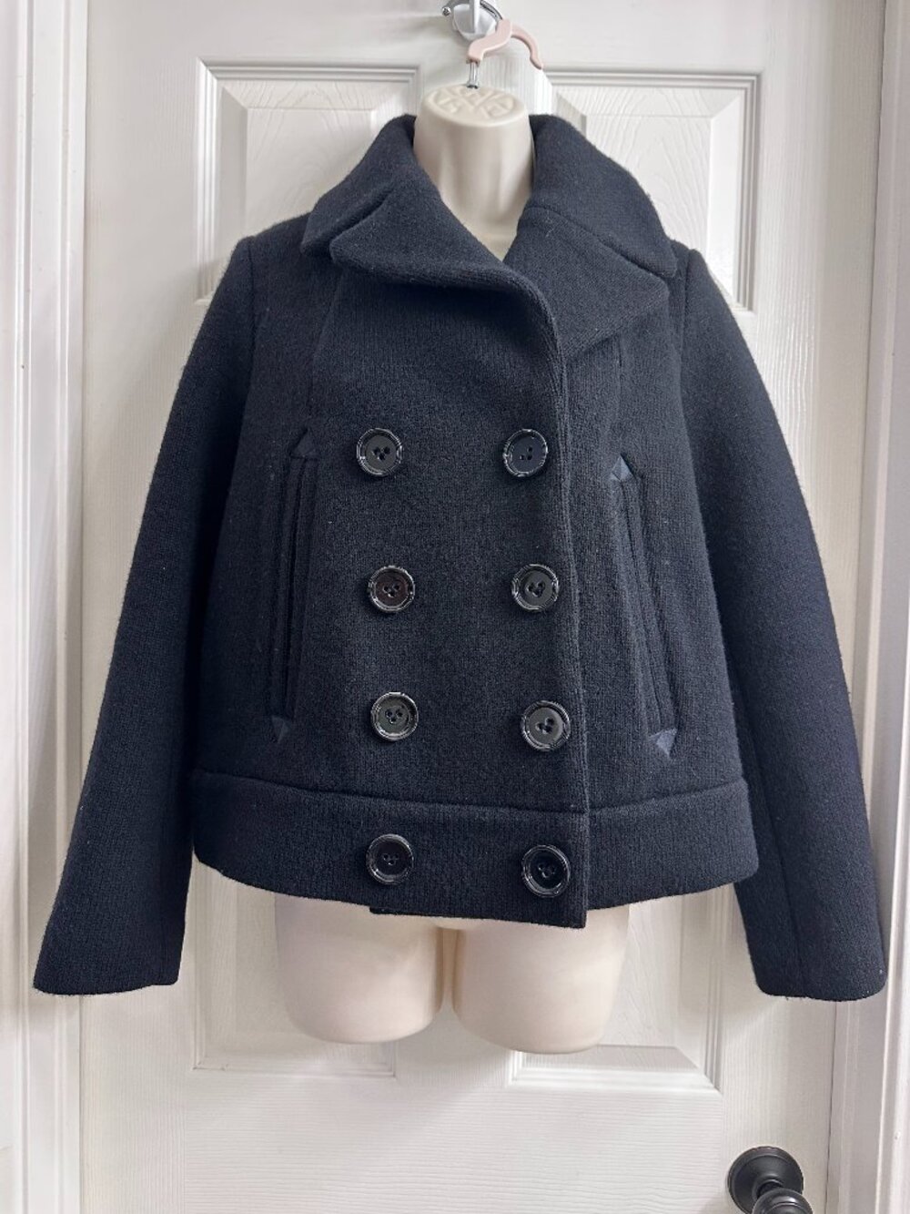 Marc by Marc Jacobs - Black Cropped Peat Coat